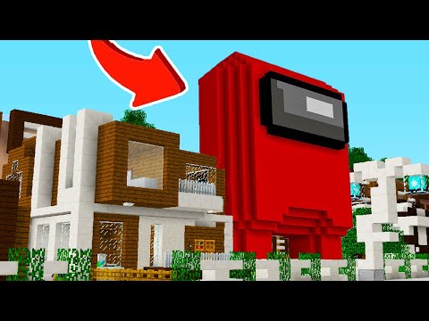 EVİMİN YANINDA DEV AMONG US BELİRDİ! ⚠️ Minecraft