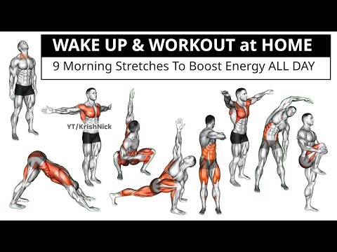 AUFWACHEN & ZU HAUSE TRAINIEREN | 9 Morgendehnübungen für mehr Energie den ganzen Tag ☀️