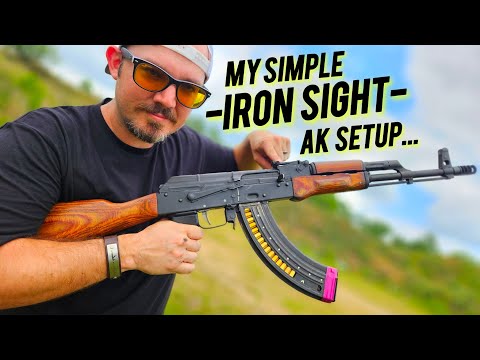 Simple AK47 Iron sight set up that works! (7.62x39)