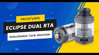 Yachtvape Eclipse Dual RTA - Yachtvape Eclipse Dual RTA Rebuildable Tank Atomizer (Gunmetal)