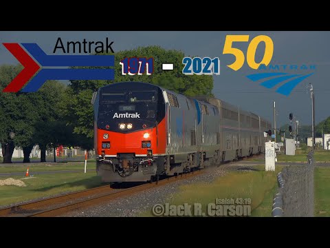 [4K 60fps] Amtrak 50th Anniversary Mega Compilation (1 hour of Amtrak trains)