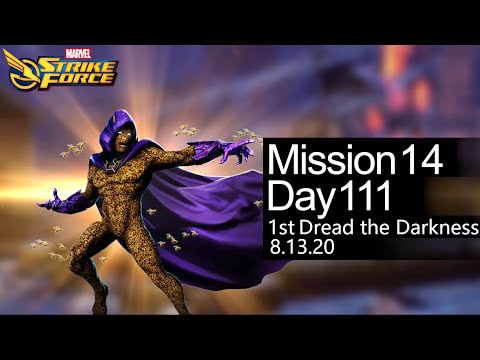 Dark Dimension 3 - Dread the Darkness - First Run - Node 14 -Day 111- MARVEL STRIKE FORCE - 8.13.20