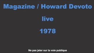 Magazine / Howard Devoto - live 1978