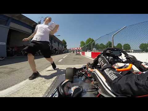 Qualifying kart kz 125 Raceland