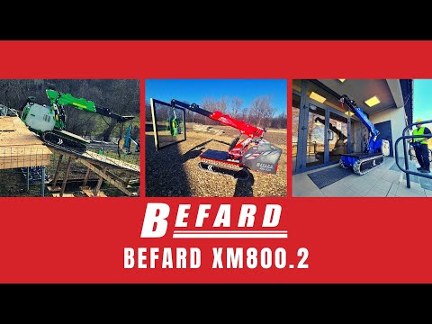 Befard XM800 pick and carry mini crane during window installation and in the field - check this!