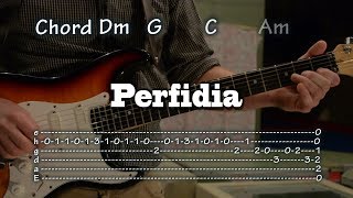 Perfidia -  Guitar Tabs and chords, lesson, como tocar, レッスン