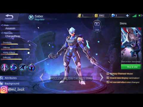 Entrance Scene | New Saber Epic Skin - Regulator | Mobile Legends