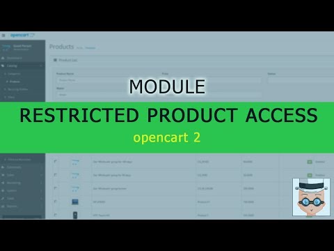 Overview of Restricted Product Access for Opencart 2
