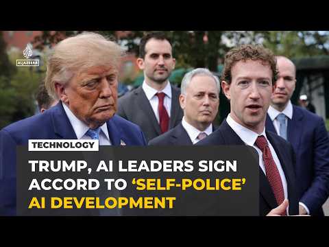 Trump, tech bosses sign voluntary pact pledging ‘robust’ AI safeguards