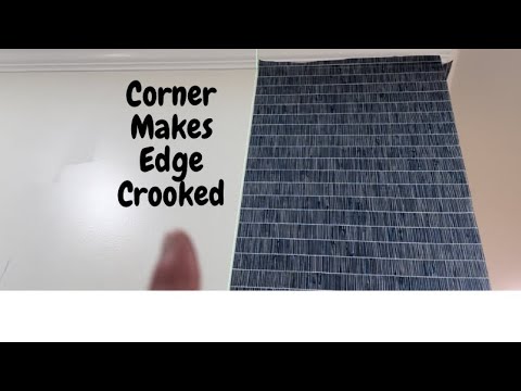 How to Restore Plumb (Straightness) to Wallpaper after Unstraight Outside Corner - Spencer Colgan