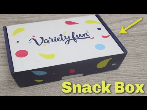 Variety fun snack box subscription unboxing