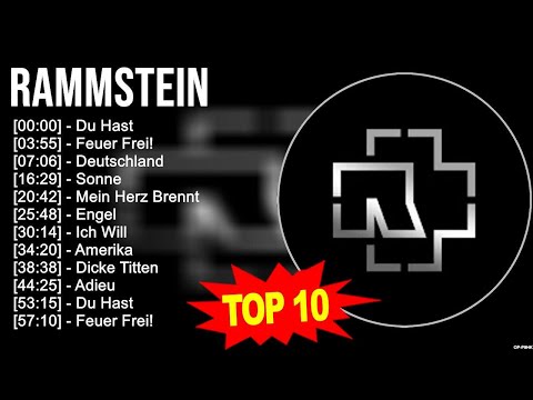 Rammstein 2023 MIX ~ Top 10 Best Songs ~ Greatest Hits ~ Full Album