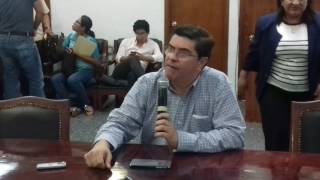 En entrevista  con medios el diputado José Antonio de la Vega Asmitia habló sobre la renuncia del di