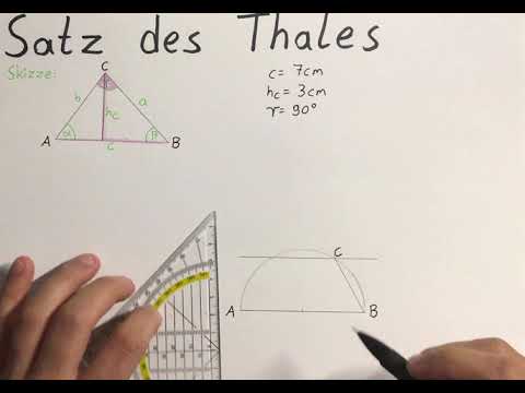 Satz des Thales mit gegebener Höhe