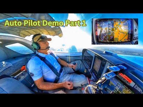 ATC Communication, Dynon HDX Skyview Auto Pilot Demo Part 1