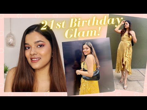 My 21st BIRTHDAY GLAM! Get Ready With Me | Raina Jain