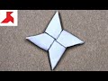 DIY How To Make A NINJA STAR SHURIKEN From ONE Sheet Of A4 Paper