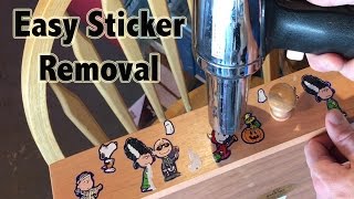 How to remove stickers - Easy and without chemicals!