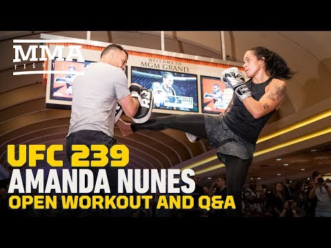 UFC 239: Amanda Nunes Workout Highlights - MMA Fighting