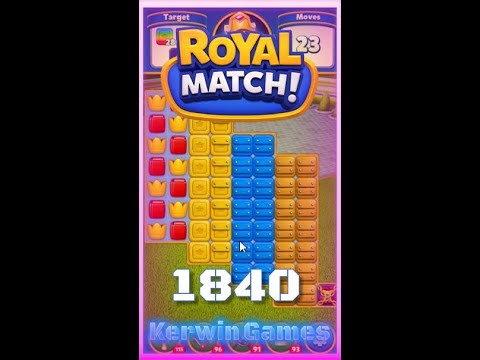 Royal Match Level 1840 - No Boosters Gameplay