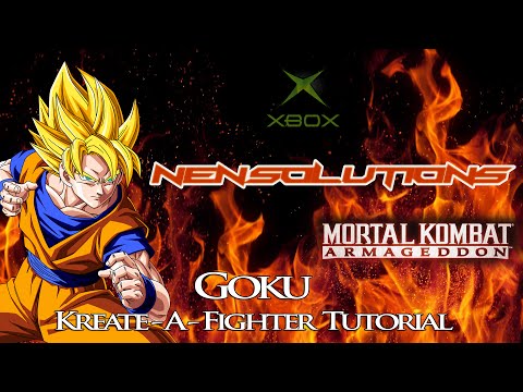 Mortal Kombat Armageddon - Kreate - A - Fighter Tutorial [Goku]