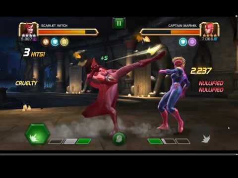 Scarlet Witch vs Captain Marvel