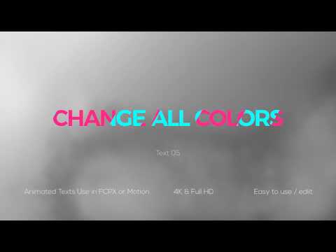 Glitch Animated Titles - Apple Motion Template Pr