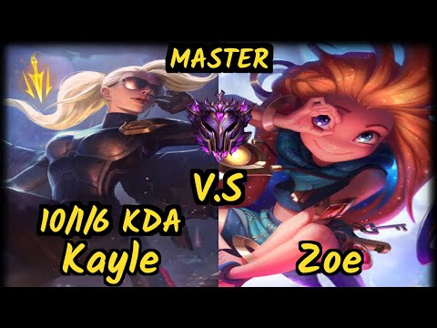 Ragner (KAYLE) vs ZOE - 10/1/6 KDA MID GAMEPLAY - EUW Ranked MASTER
