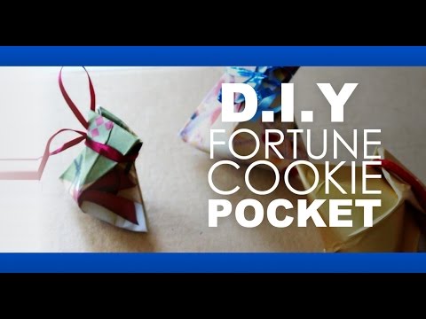 DIY Craft / Paper Origami - Fortune Cookie Pocket (DIY gifts and kids project / Paper origami)