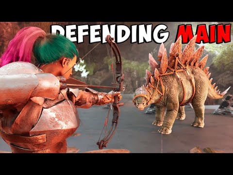 How We DEFENDED Our MAIN BASE Against A STREAMER - Ark