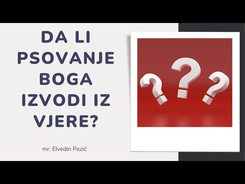 Da li psovanje Boga izvodi iz vjere? - mr. Elvedin Pezić