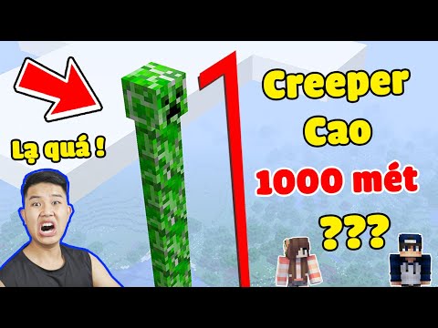 Minecraft, But bqThanh Creates 1000m High CREEPER Troll Snail...