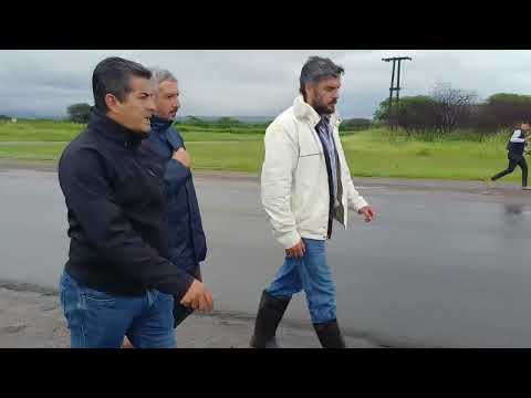 Funcionarios provinciales y autoridades de El Galpón recorrieron diversas zonas para evaluar acciones tras las inundaciones