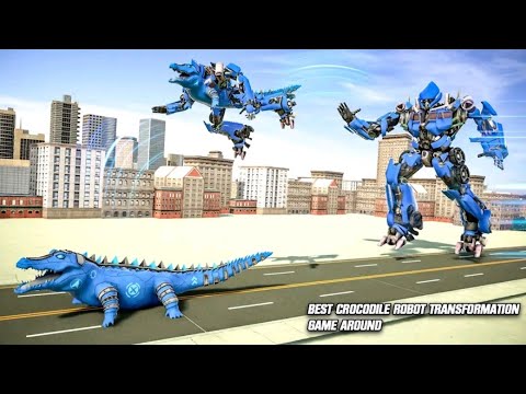 Crocodile Robot Car Transform - Android Games Gameplay Video