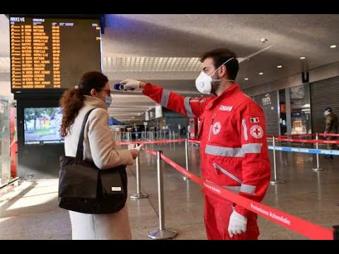 Termo scanner alla stazione di Roma Termini
