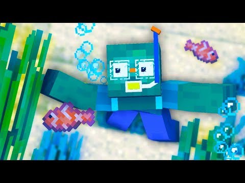 Monster School : FUNNY SWIMMING & Diving CHALLENGE - Minecraft Animation