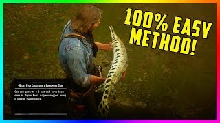 The EASIEST Way To Successfully Catch Legendary Fish 100% Of The Time In Red Dead Redemption 2!