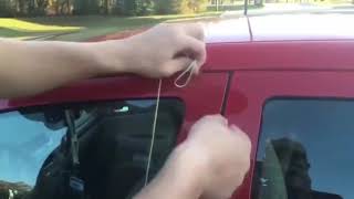 How to open the car when you left key inside