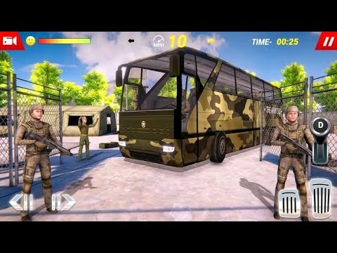 US Army Soldier Transport Duty 2019 - Offroad Bus Driving - Android Gameplay
