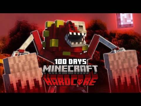 I Spent 100 Days With The Flesh That Hates In Hardcore Minecraft...
