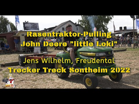 John Deere Rasentraktor-Pulling @ Trecker Treck Sontheim 2022