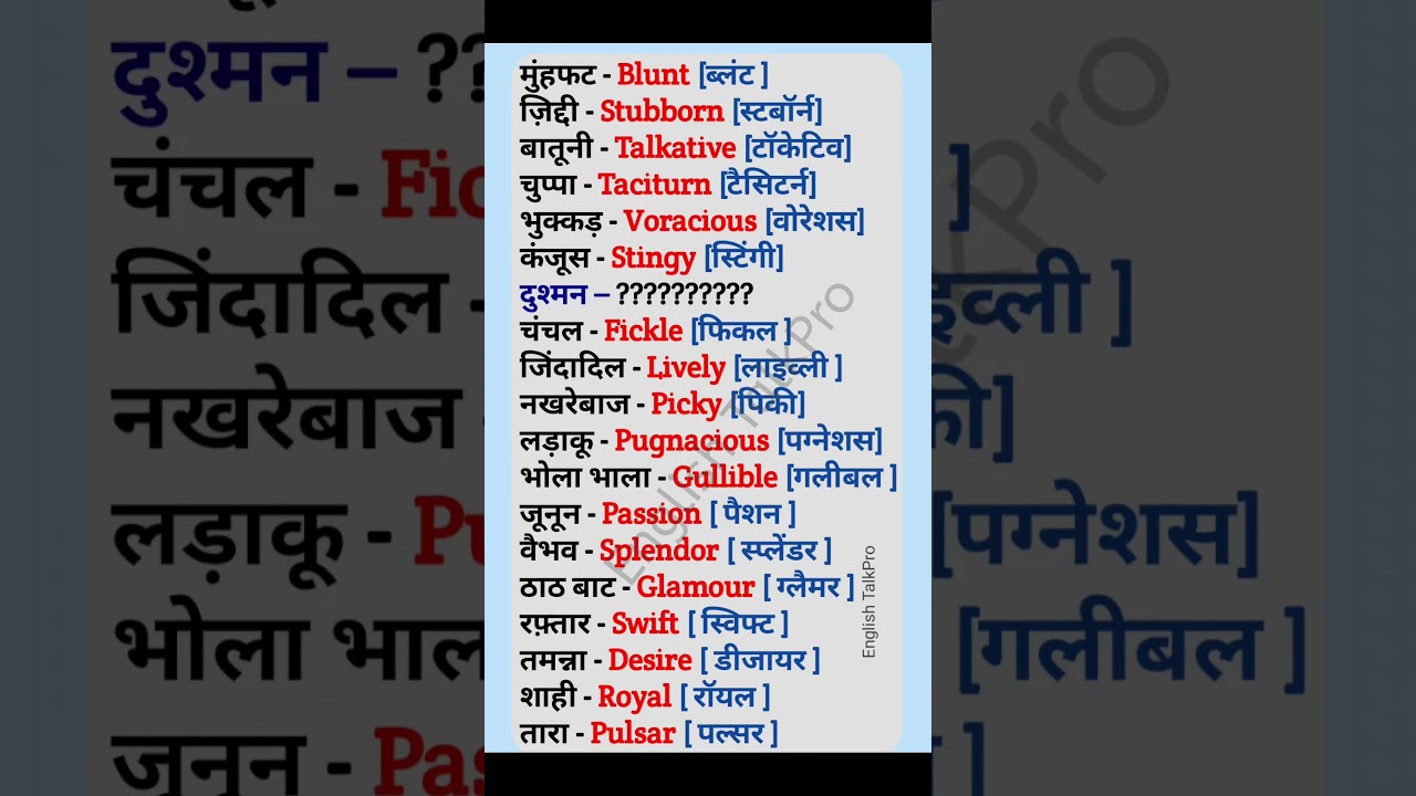 Basic Words for Spoken English || Day 316/100 || #spokenenglish #vocabulary #speakenglish #trending