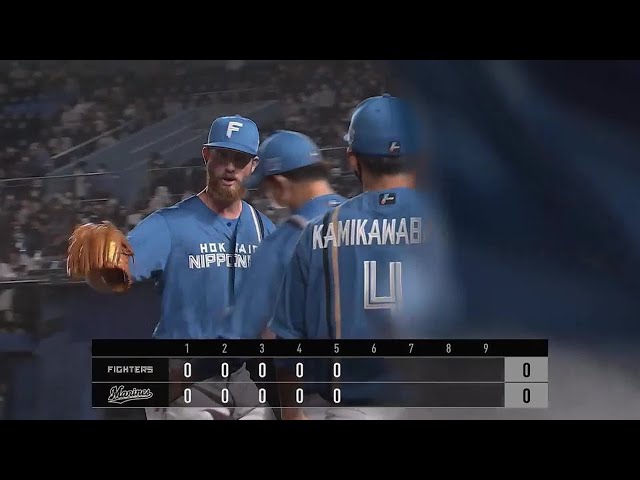 【5回裏】圧巻のノーヒットピッチング!! ファイターズ・メネズが来日初先発で5回無失点の好投!! 2022年9月8日 千葉ロッテマリーンズ 対 北海道日本ハムファイターズ