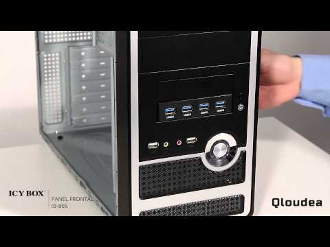 IcyBox - IB-866 - Frontal de 4 puertos USB 3.0
