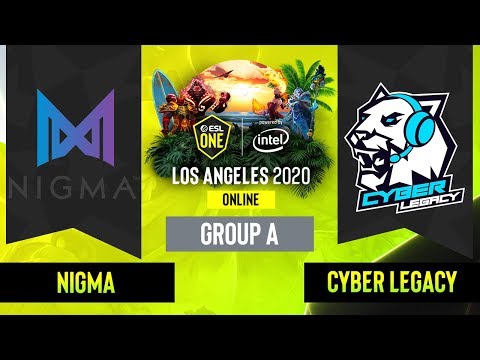 Dota2 - Nigma vs. Cyber Legacy - Game 2 - Group A - EU/CIS - ESL One Los Angeles