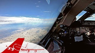 Buenos Aires - Boeing 747 CAPTAIN'S VIEW during Landing