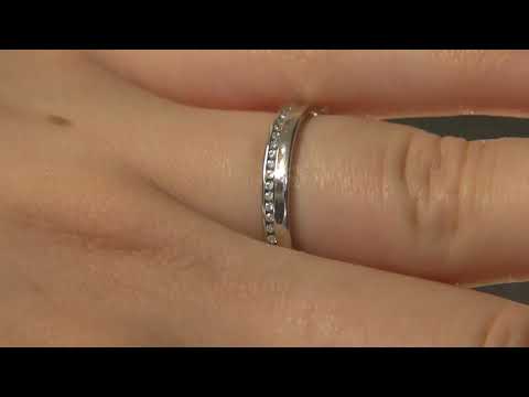 WR3006 0.12 Carat Channel Set Ladies Diamond Wedding Ring