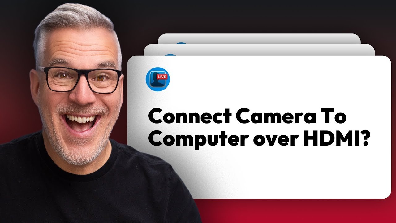How to connect your camera to your Computer via HDMI cable - YouTube video featuring the word confusion