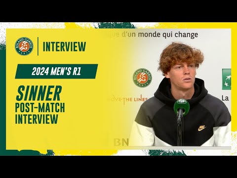 Sinner Round 1 post-match interview | Roland-Garros 2024