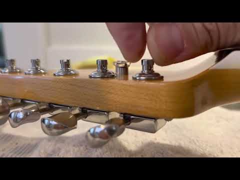 Opening or Unlocking Fender Vintage Style Locking Tuners.